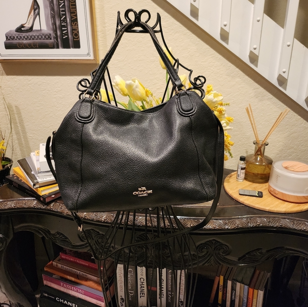 Coach leather crossbody bag